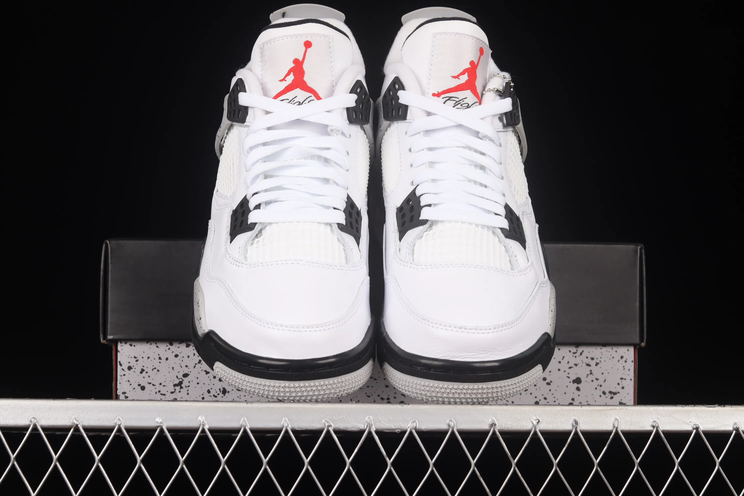 All categories Air Jordan Jordan series basketball shoes Air Jordan 4 foreign trade version Air Jordan 4 Retro "White Cement" AJ4 Joe 4 white cement white gray 840606-192